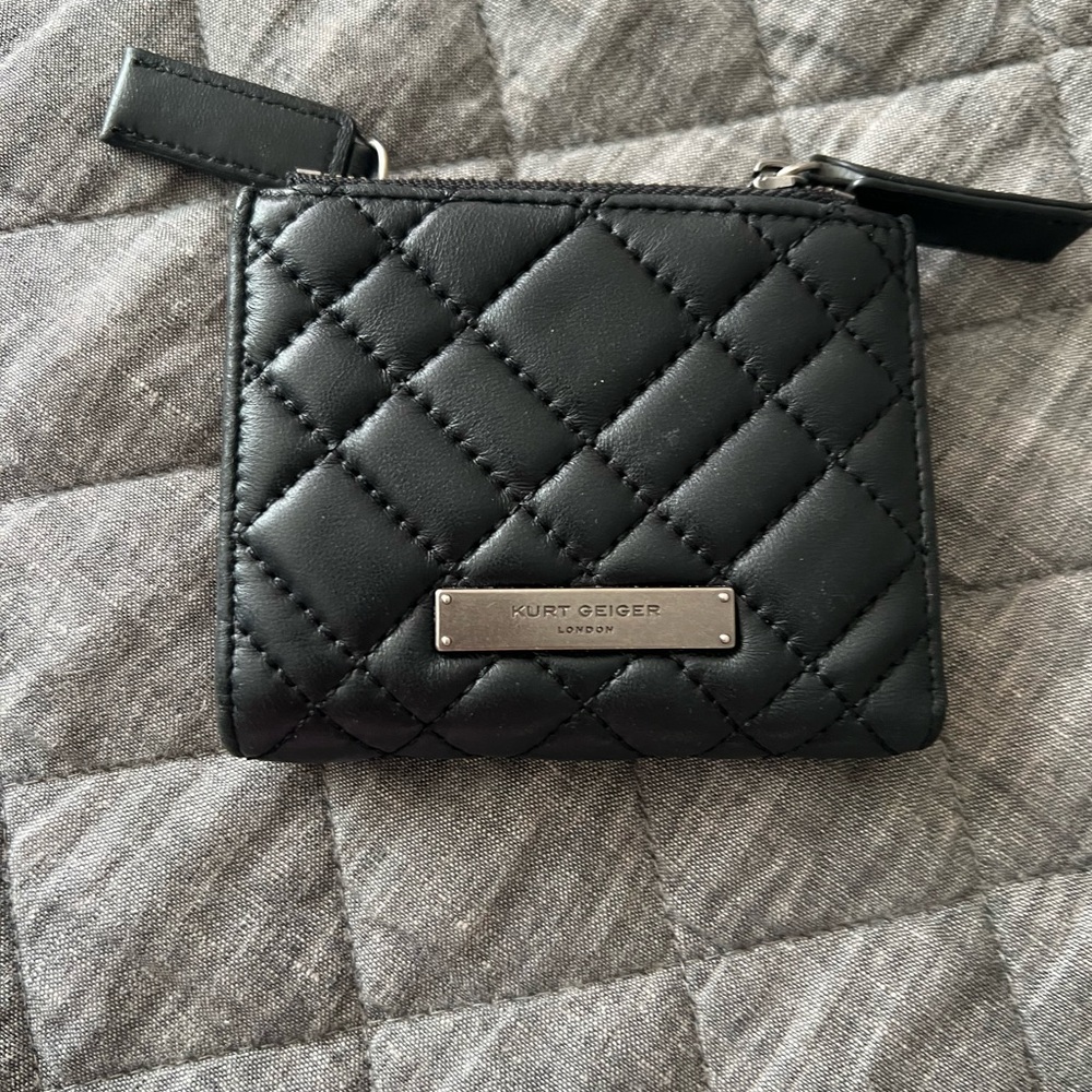 Kurt Geiger Black Quilted Wallet
